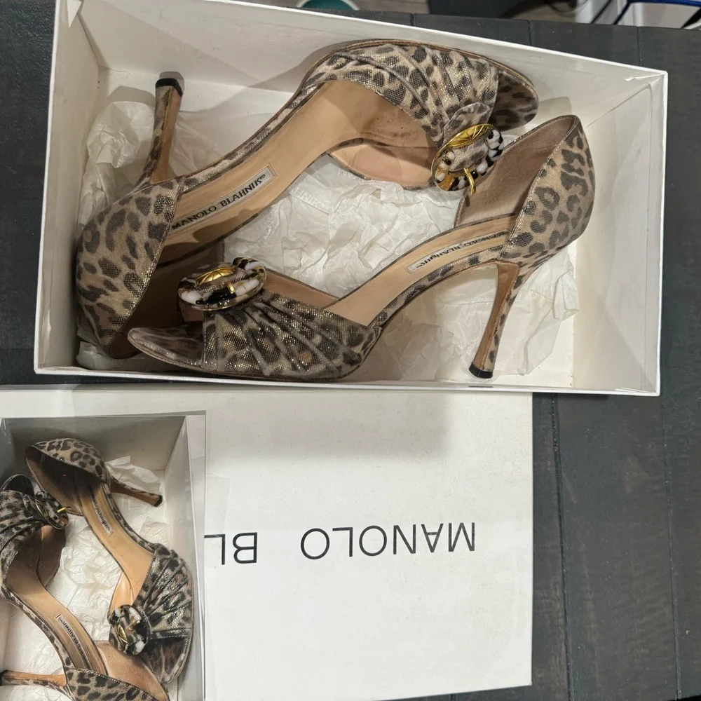 Vintage Manolo Blahnik Leopard Sedarby D’Orsay pump - Picture 3 of 9